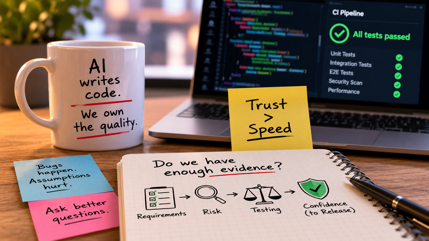 AI Can Write Code in Minutes. QA Still Has to Decide Whether We Should Trust It.