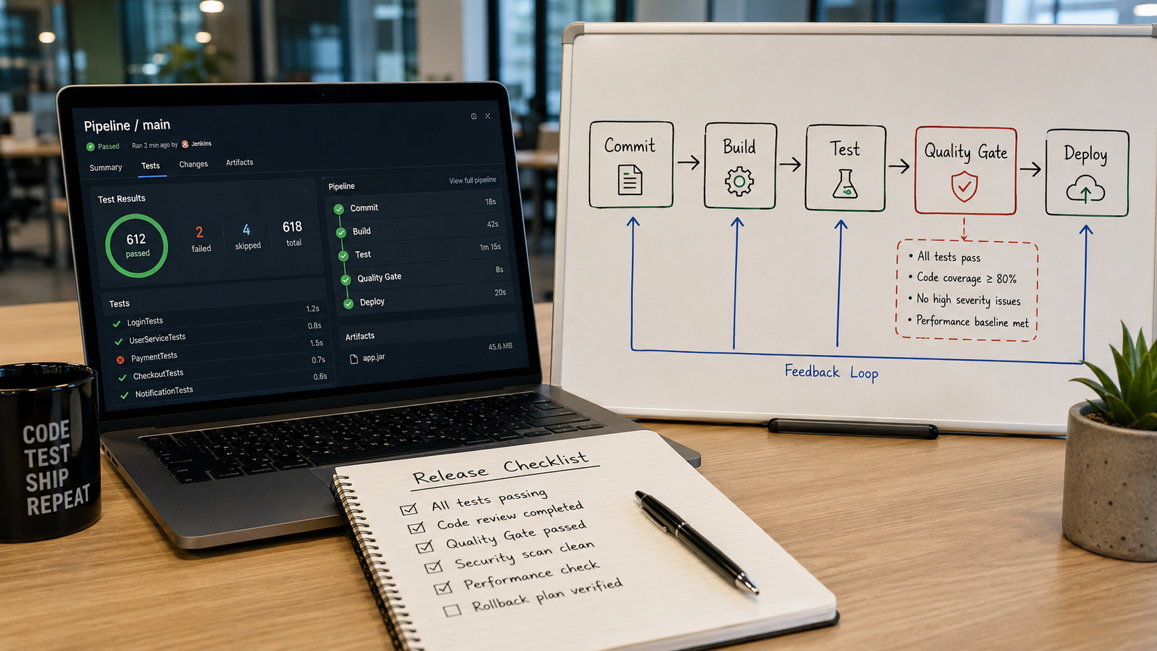 A Pipeline Is Not Just Build → Test → Deploy. It Is Where Quality Decisions Should Live.